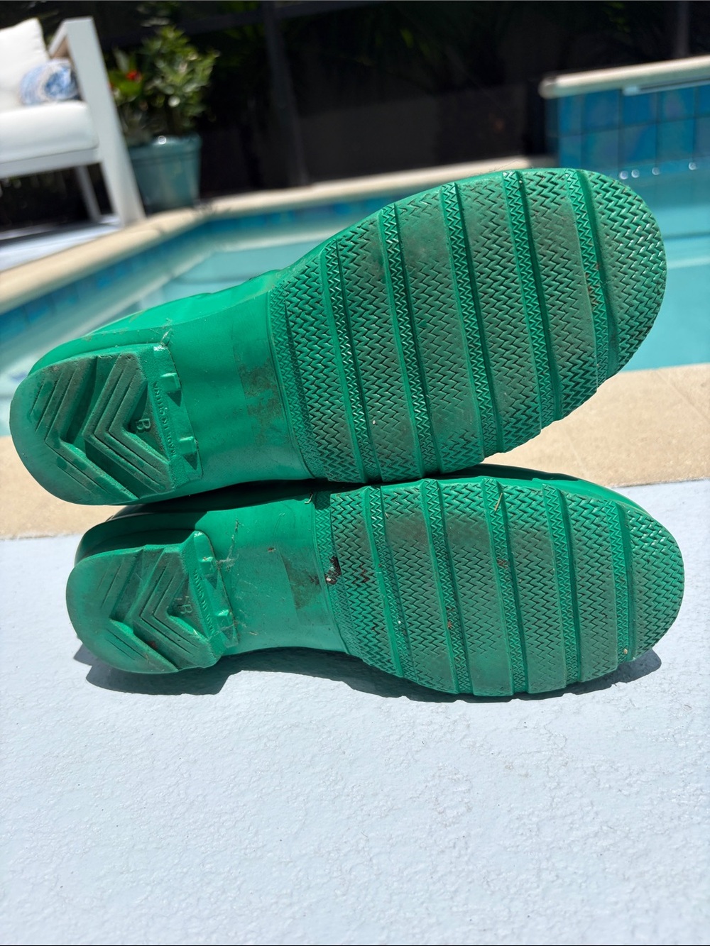 Hunter Green Tall Rain Boots - Emerald Green - Picture 11 of 11